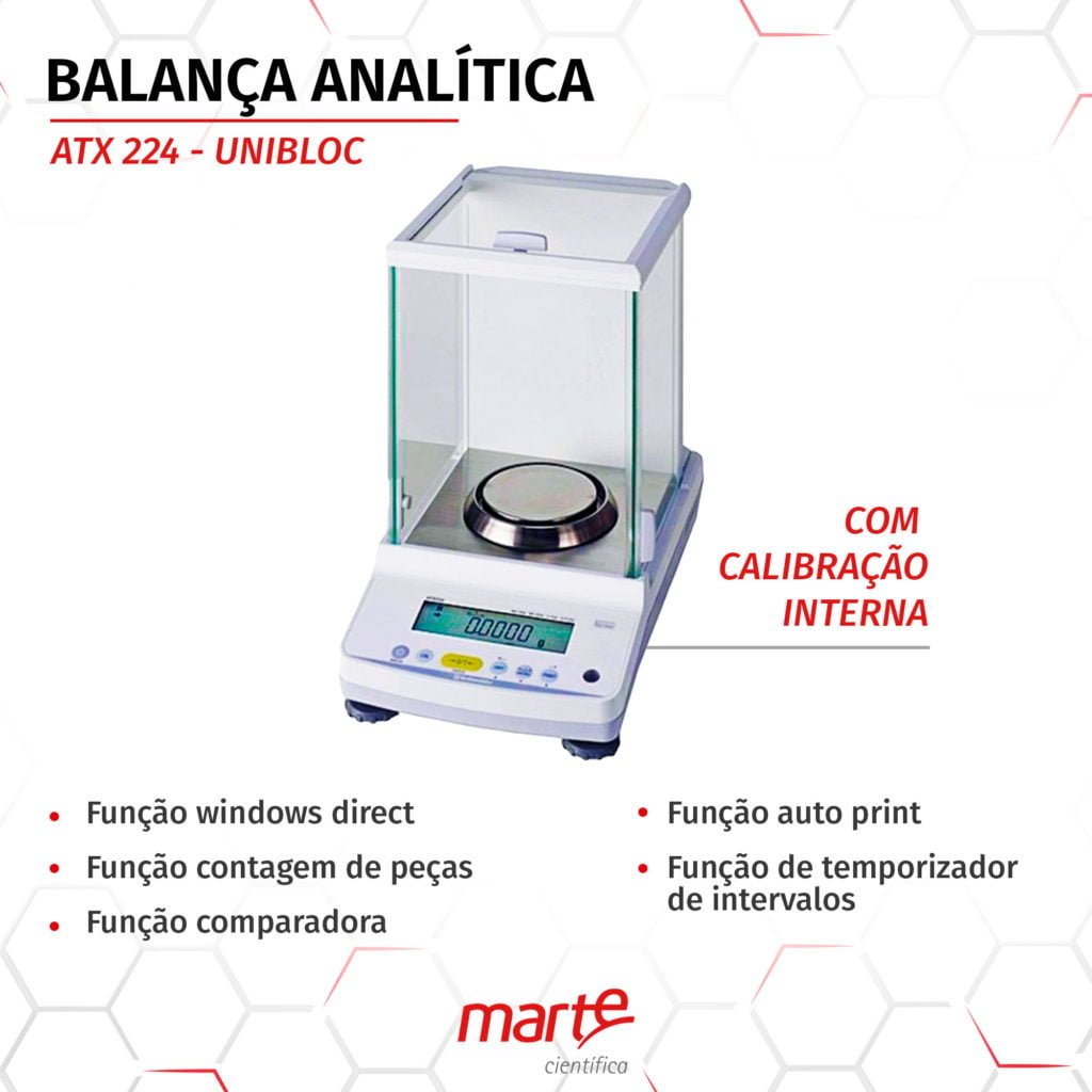 Balança analítica ATX 224 UNIBLOCK Marte Científica Magistral Guide